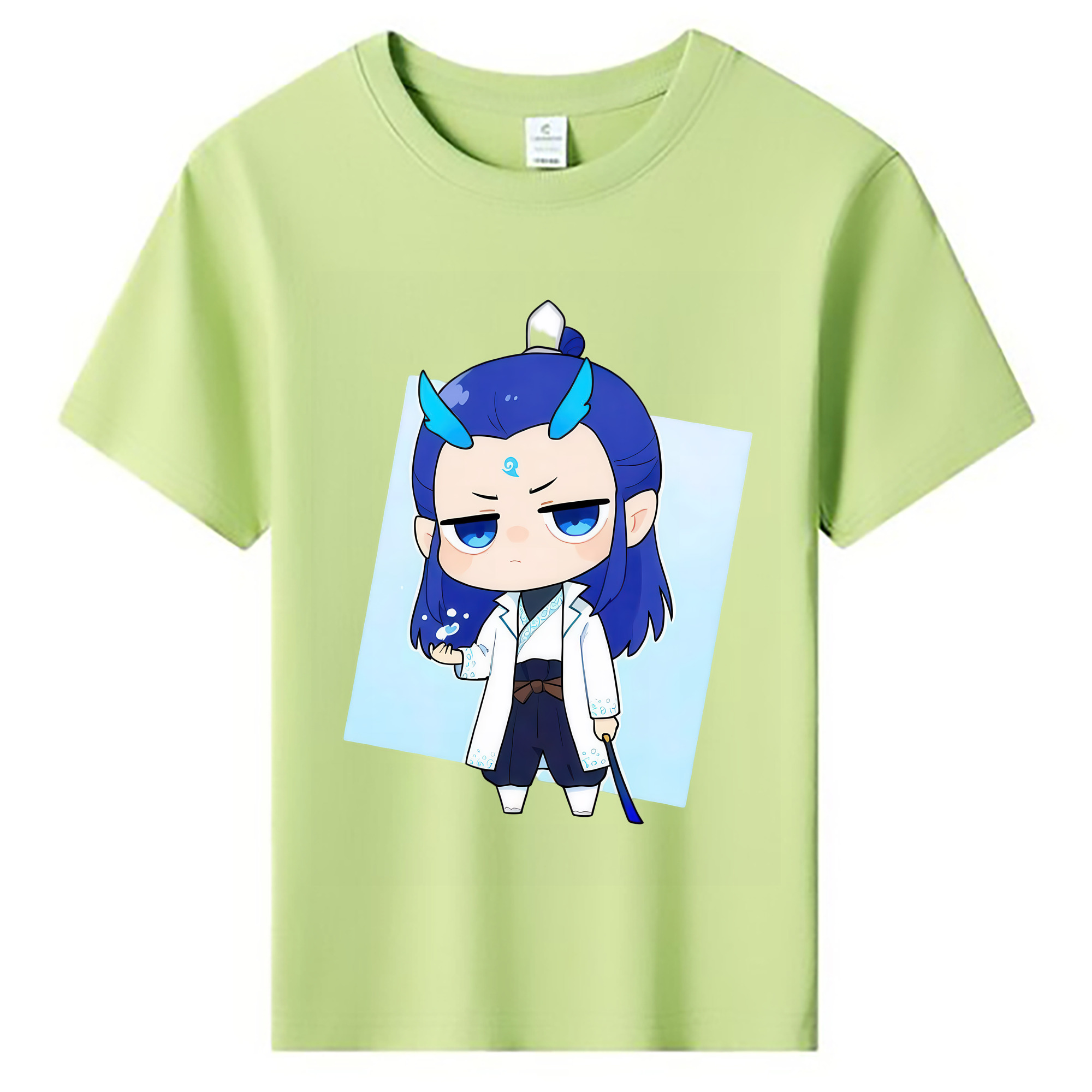 （画像用） Ne Zha 2 ナタ 魔童の大暴れ 綿100％キッズTシャツ（フロントプリント）